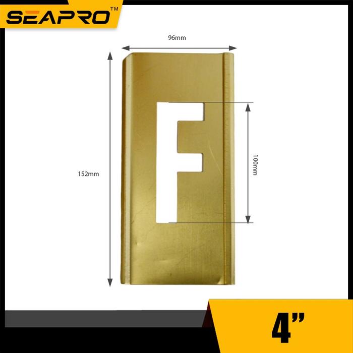 Gambar Stensil Kuningan untuk Cat Stensil Yang Untuk Huruf - 4" (100mm) dari SEAPRO undefined Tokopedia
