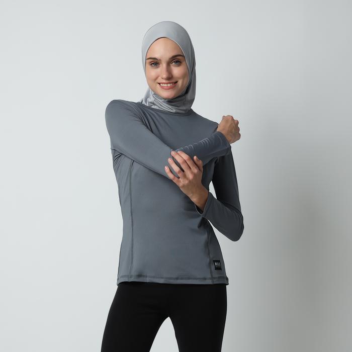 Gambar HIA Everywear Deerya Top Manset Sport T-Shirt Workout Warna Cool Grey - M - L dari HIA EveryWear undefined Tokopedia