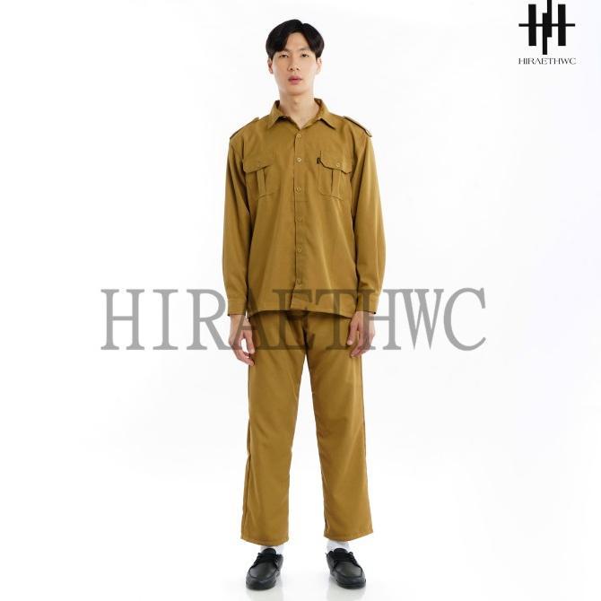 Gambar Produk terbaru SERAGAM PNS LENGAN PANJANG SERAGAM ASN SERAGAM DINAS - Khaki, S dari SIMDI JAGAT 23 undefined Tokopedia