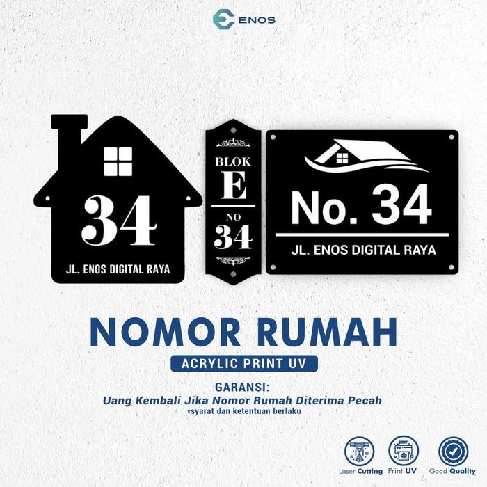 Gambar Populer [Enos Digital] Nomor Rumah Akrilik | Nomor Rumah Acrylic | - 003 dari eqew project undefined Tokopedia