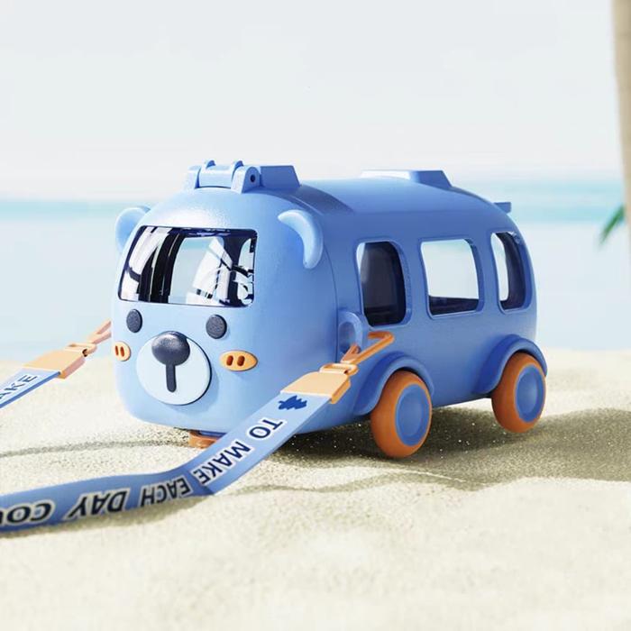 Gambar Botol Air Minum Anak Bentuk Bus 550ml Botol Minum Anak Flip Top Bus Botol Minum Bua Anak Free Mainan - BotolMobil-Biru dari Mrlion undefined Tokopedia