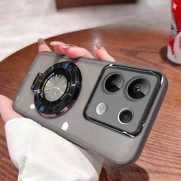Gambar case magsafe infinix Note 40 pro+ 5G silikon satnding holder softcase note 40 Pro plus - Hitam, Note 40 pro+ 5G dari magsafe case undefined Tokopedia