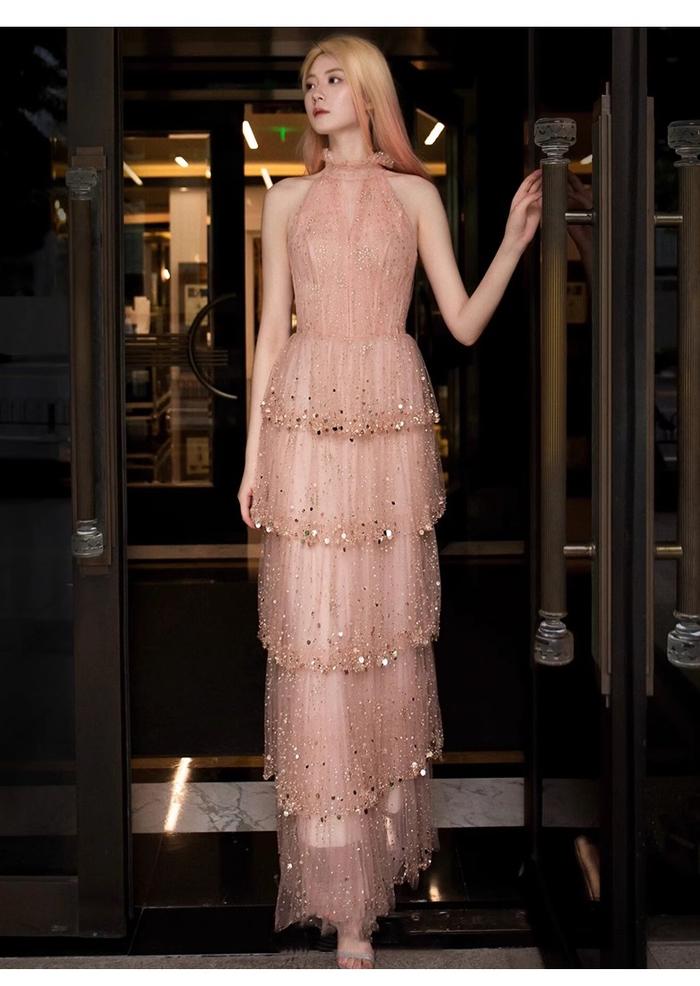 blink blink party dress FREE SHIPPING Silver Sequins Evening Dress With Stretch Mesh Blink Blink  Party Outfit JKP6073
