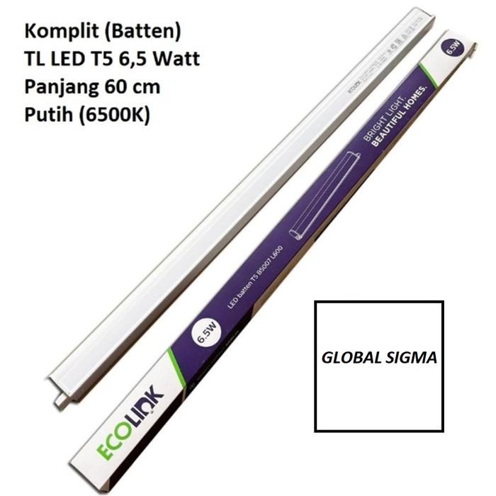 Gambar Lampu TL LED Tube Ecolink T8 T5 8W 16W 6,5W 9,6W 13W Putih Kuning Cool Daylight Warm White Batten Cooldaylight 8 16 6.5 9.6 13 6,5 9,6 Watt 9.6W 6.5W - KOMPLIT T5 6,5W, Kuning dari Serly Hendra undefined Tokopedia