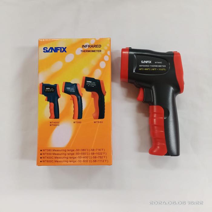 Sanfix Wt600c Infrared Thermometer -50 To 600 Derajat Celcius
