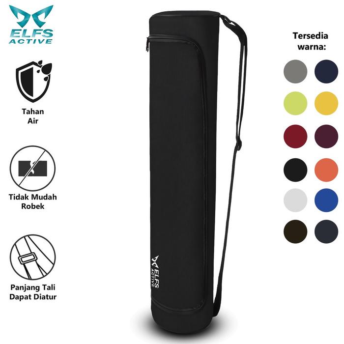 Gambar Official Shop ELFS ACTIVE Tas Matras Yoga Silinder Water Resistant Yog - Hitam dari putrimall77 undefined Tokopedia