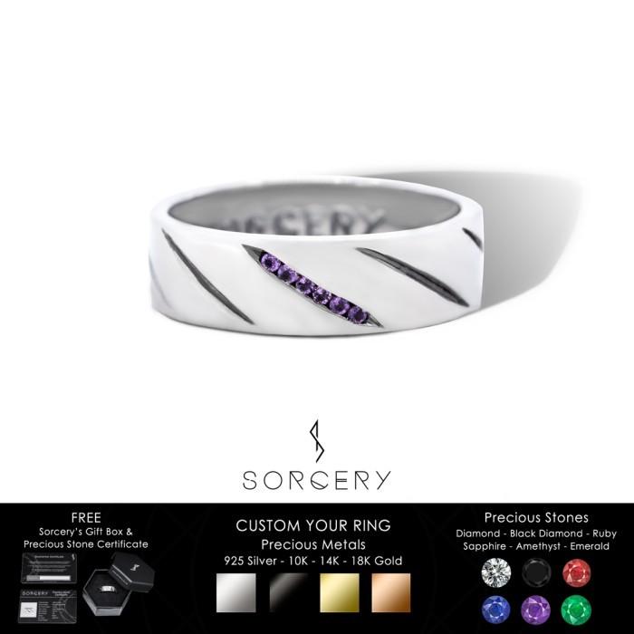Gambar SORCERY Ring CVN Custom Premium Permata Emas Perak Pria Wanita - Black Diamond, 10K Gold dari Hypechamber undefined Tokopedia