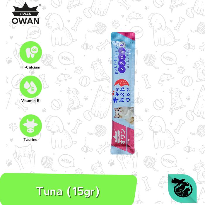 Gambar Snack Kucing Owan Cat Creamy Treats Liquid 15 Gram - TUNA dari Petshop Murah Serpong undefined Tokopedia