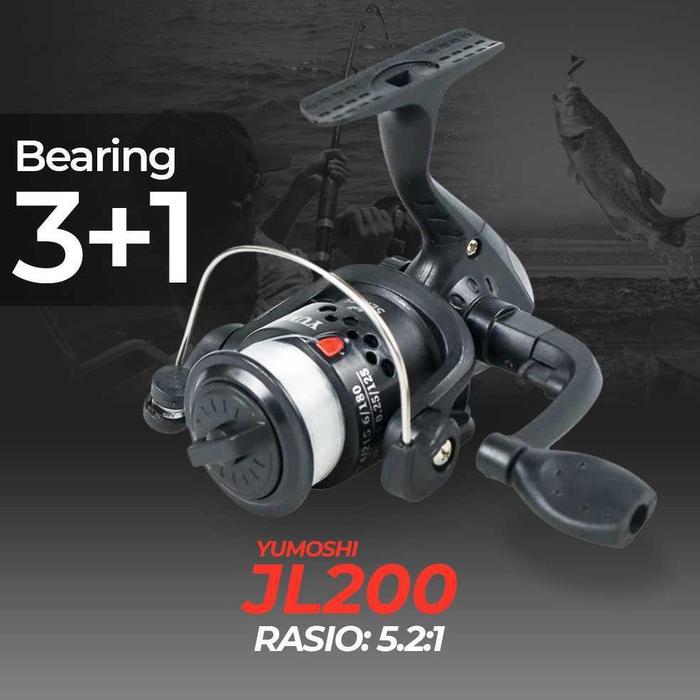 Gambar Reel Pancing Mini MN100 Metal Series Spinning Fishing Reel 4.3:1 12+1 - JL200 dari Fishing Stars undefined Tokopedia