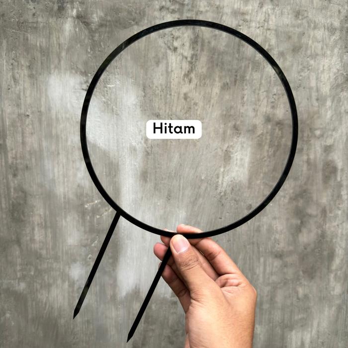 Gambar Turus Akrilik - Bulat Rambatan Dekorasi Tanaman Hias - Hitam dari workplant official undefined Tokopedia