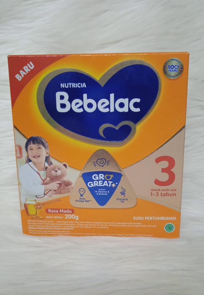 Gambar Bebelac tahap 3 (1_3 tahun) Rasa Madu - 200gram  dari Laris Swalayan Temanggung undefined Tokopedia