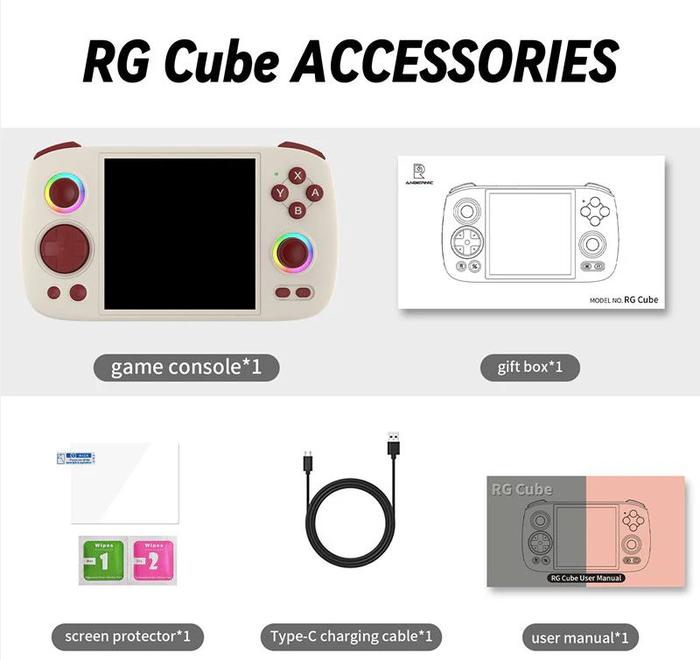 Gambar ANBERNIC RG Cube Handheld Retro Video Game Console Portable Android OS System - Gray, 128GB dari EC Store Jakarta undefined Tokopedia