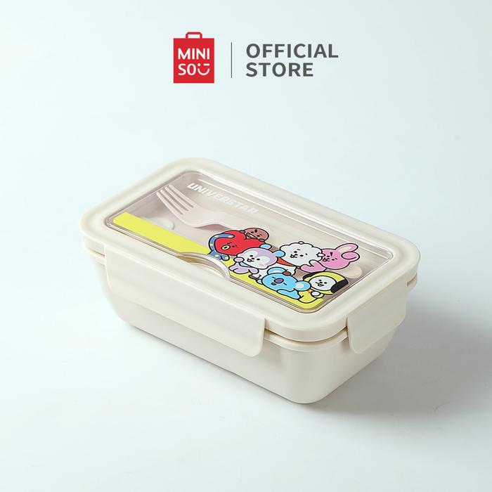 Gambar Miniso x BT21 Collection Lunch Box Set Kotak Makan Anti Tumpah Garpu Gratis Tahan Panas dan Suhu Tinggi - Putih dari minisoshopid undefined Tokopedia