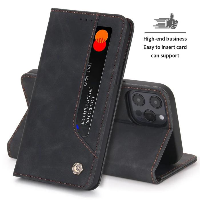 Gambar Infinix Note 40 Pro Plus 5G / 4G Premium Leather Flip Retro Pola Case - Hitam, Note 40Pro Plus dari FlipAcc undefined Tokopedia
