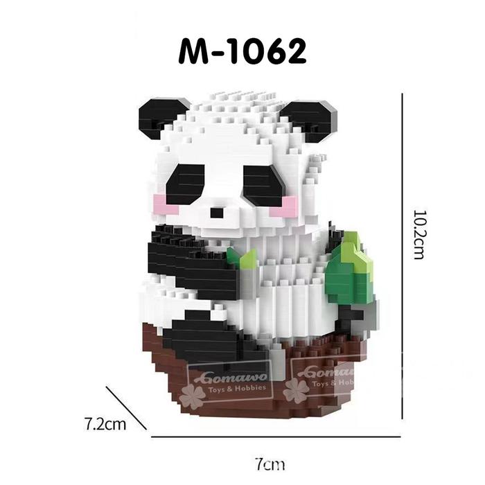 Gambar Mainan Micro Block Panda Mini Brick Balok susun Edukasi Anak - M1062 dari Gomawo Online Store undefined Tokopedia