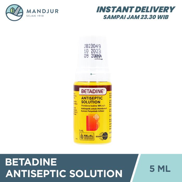 Gambar Betadine 5 mL - Antiseptik untuk Luka Lecet, Luka Jatuh, Luka Gores dari Apotekmandjurofficial undefined Tokopedia