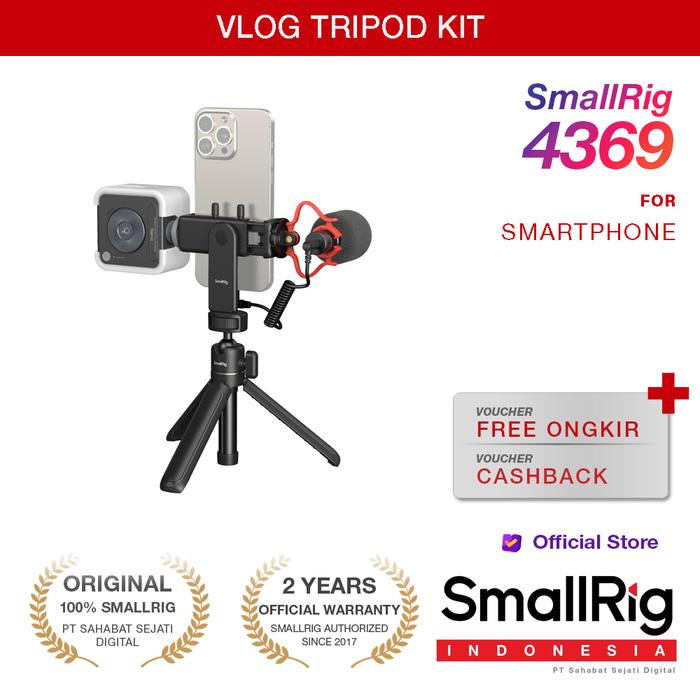 Gambar SmallRig Smartphone Vlog Tripod Kit VK-50 Advanced Version 4369 dari Smallrig Indonesia undefined Tokopedia