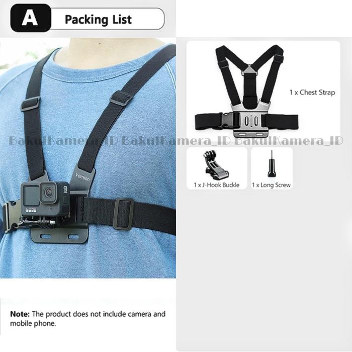 Gambar 6PCS Chest Strap Tali Dada Handphone & Mount Kamera Body Belt Holder HP Clip Clamp Smartphone Universal - PAKET A dari BakulKamera ID undefined Tokopedia