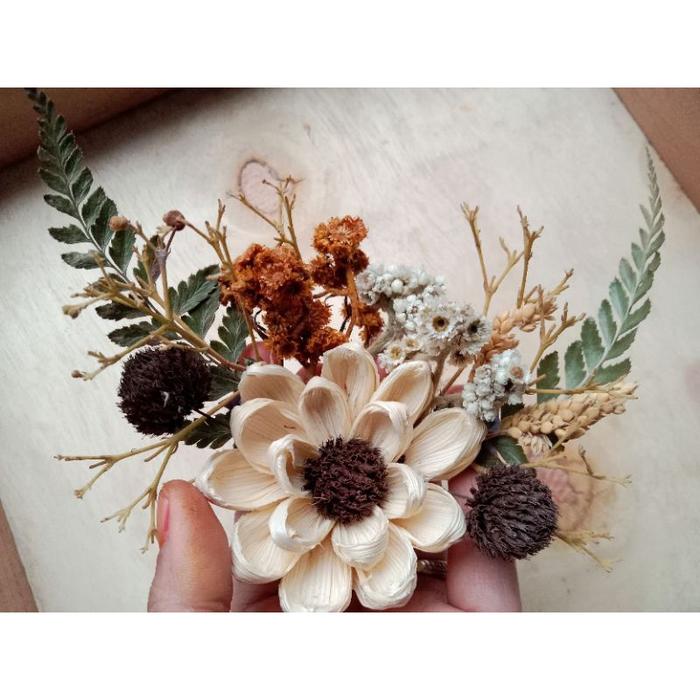 Gambar Bunga Hiasan Seserahan Rangkaian Bunga Kering Rustic Aesthetic Bunga Sudut dari Rustic Allure undefined Tokopedia