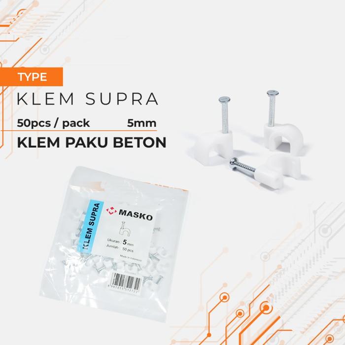 Gambar Klem Kabel Penjepit - 5MM dari Ciptawarna2000 Home Living undefined Tokopedia