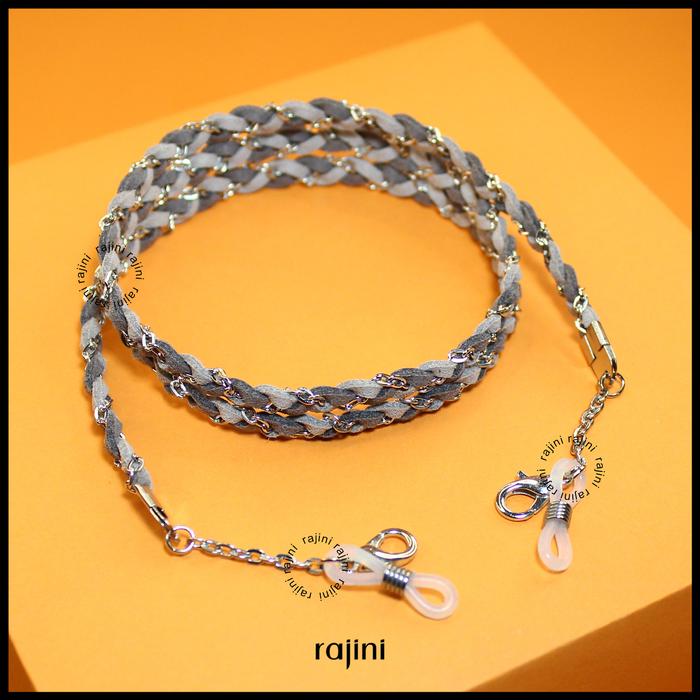 Gambar Strap 2in1 Mask Glasses Braid Tali Masker Kepang Rantai by RAJINI - Grey 2S dari RAJINI undefined Tokopedia