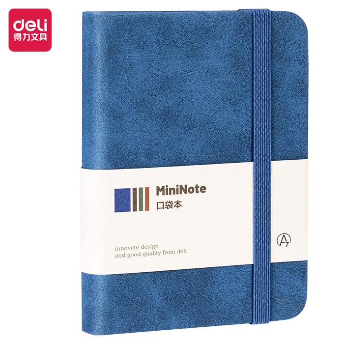 Gambar Deli Buku Catatan Sampul Kulit / Leather Cover Notebook 96 sheets BP119 - Biru dari Deli Office Automative undefined Tokopedia