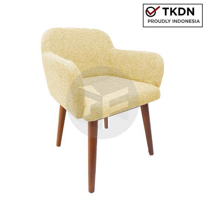 Gambar Kursi Makan Kursi Lounge Kursi Cafe Kursi Sofa 1 Dudukan PICKLE - Kuning dari Gudang Furniture_NEW undefined Tokopedia