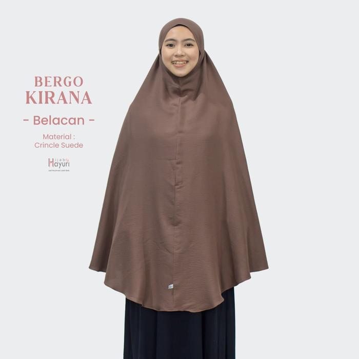 Gambar Bergo Kirana by Hijab Hayuri - Jilbab Hijab Kerudung Bergo Instan Polos Jumbo Nonpad - Belacan dari Hijab Hayuri Original Store undefined Tokopedia