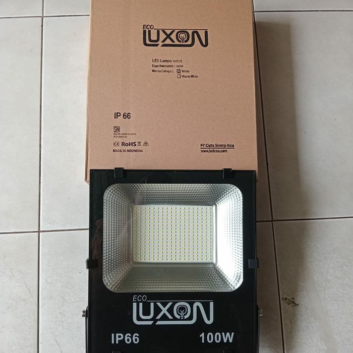 Gambar LUXON lampu sorot led 100 watt 100w led flood light 100w 50w 30w LUXON ELX-FL-ECOSM 100w 50w 30w outdoor - Lyxon 30 w dari Indo Led Lighting undefined Tokopedia