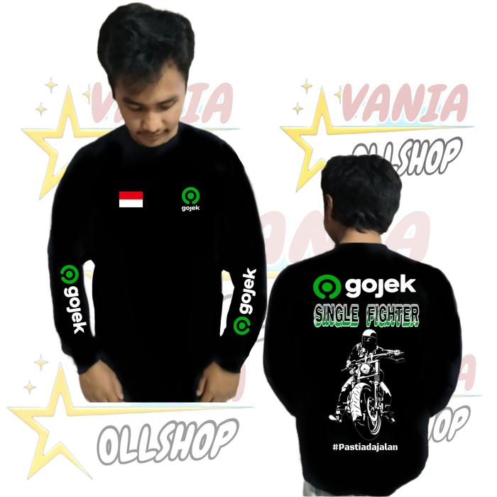 Gambar Kaos Lengan panjang Gojek - Hitam, XL dari MY STORE78 undefined Tokopedia