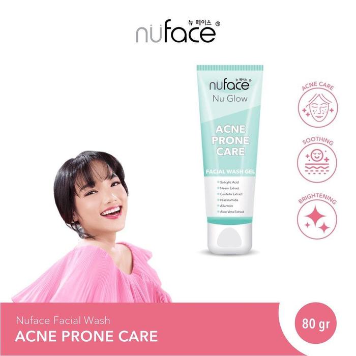 Gambar NUFACE Facial Wash 80 ml - Cleanser - Sabun Pencuci Muka - Face Wash - Facial Wash Nuface - Pembersih Wajah - Acne Care dari rose.beautyshop undefined Tokopedia