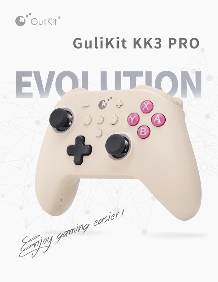 Gambar Gulikit Kingkong 3 KK3 Pro Blutooth Wireless Controller Gamepad NS38 - Retro Cream dari Rocket Games undefined Tokopedia
