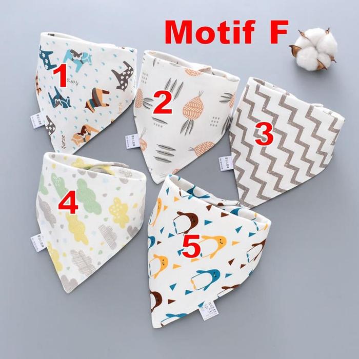 Gambar New Product Slabber Baby Bib Premium Celemek Bayi Bahan Katun Motif - Motif F, 2 dari Muhamad Chandra Collect undefined Tokopedia