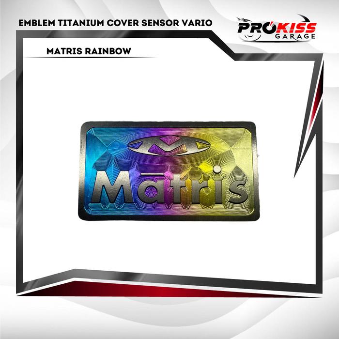 Gambar EMBLEM TITANIUM COVER SENSOR VARIO MADE IN VIETNAM - Rainbow, Proti dari prokiss garage undefined Tokopedia