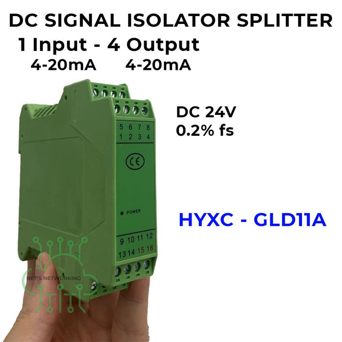 Gambar Signal isolator / Current isolator 4-20mA 4 output (DC) dari Net's Networking undefined Tokopedia