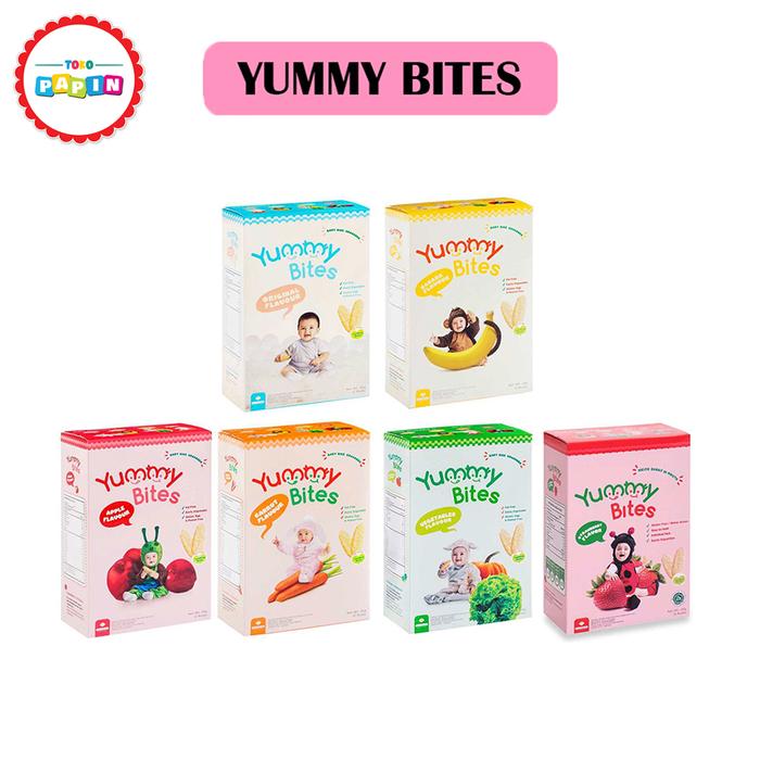 Gambar Biskuit Yummy Bites Rice Crackers Original Snack Cemilan Anak Bayi - Carrot dari Toko Papin undefined Tokopedia