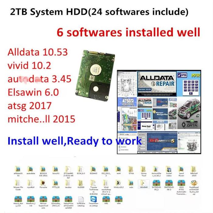 Gambar Auto Repair Software 2021 Hot Alldata 10. 53 Vivid workshop data dari Delune Harmonize undefined Tokopedia