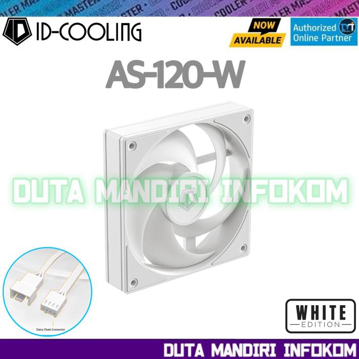 Gambar ID Cooling AS-120-W I AS-140-W  - Silent Top Performance PWM Fan Case - 120mm - Single  dari Duta Mandiri Infokom Kota Administrasi Jakarta Pusat Tokopedia