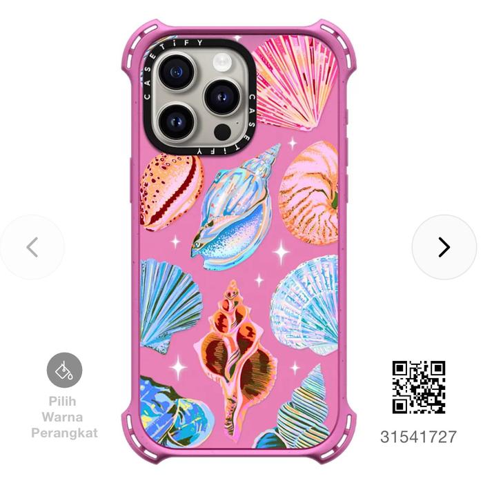 Gambar CASETiFY - Bounce Case - Seashell iPhone 15 Pro, Max - Pink Matte, 15 Pro dari CASETiFY Indonesia undefined Tokopedia