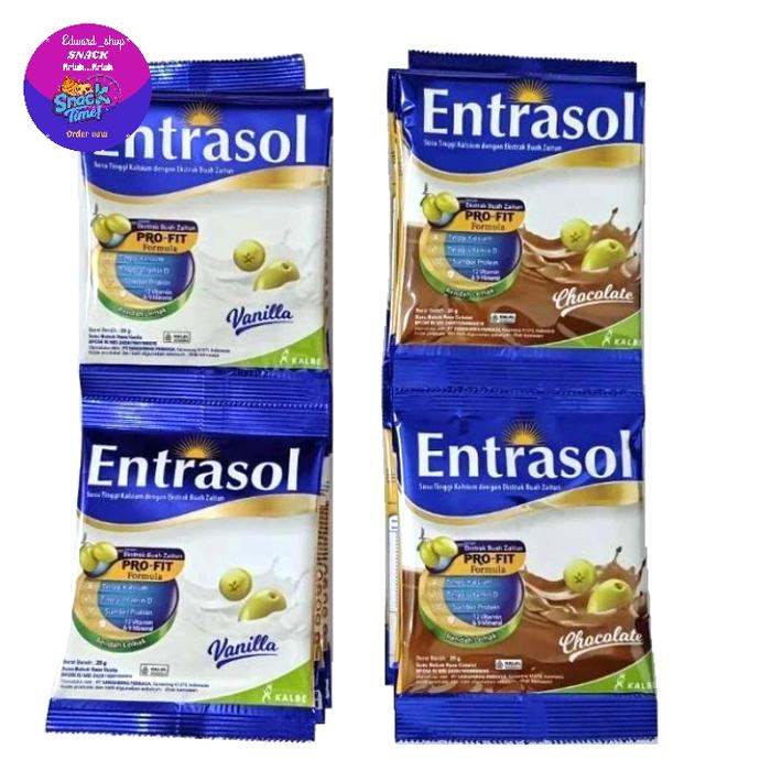 Gambar Susu Entrasol Coklat/Vanilla 1 Renceng / Susu Entrasol coklat / Vanilla Sachet dari Edwardshopsnack undefined Tokopedia
