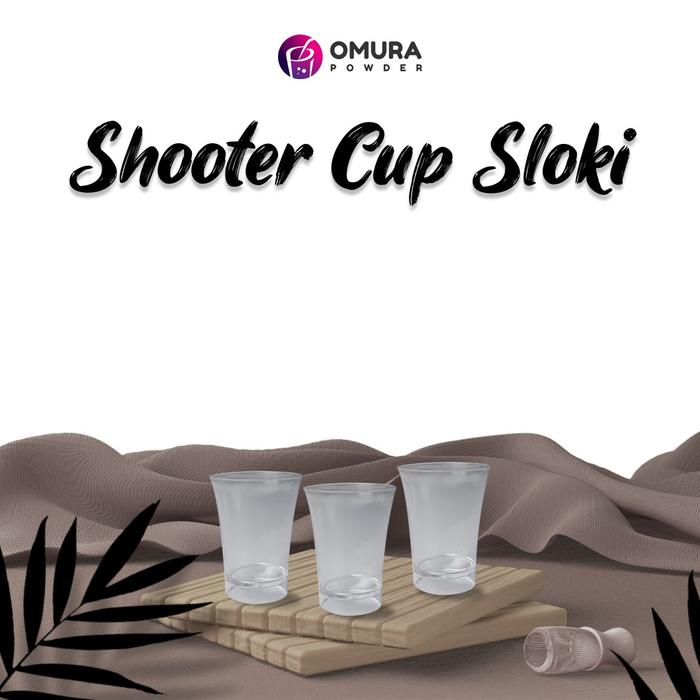 Gambar [SERIES SHOOTER CUP] Gelas Tempat Wadah Pudding Panna Cotta Puding Sloki Ulir Kotak 10 Pcs Omura Powder - Tipe Sloki dari OMURA POWDER SHOP undefined Tokopedia