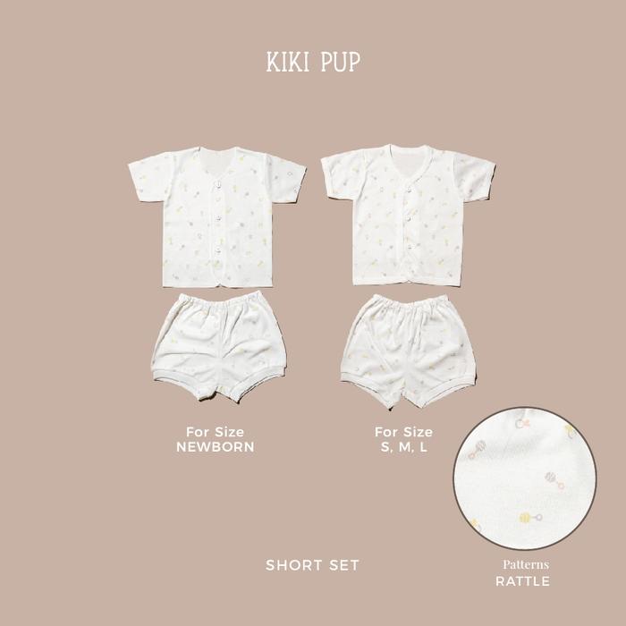 Gambar KIKI PUP - Short Set (Nursery Collections) - Piyama Bayi/ Baju Bayi/ Baju Anak - Rattle, M (7.5-10 kg) dari Kikipup undefined Tokopedia