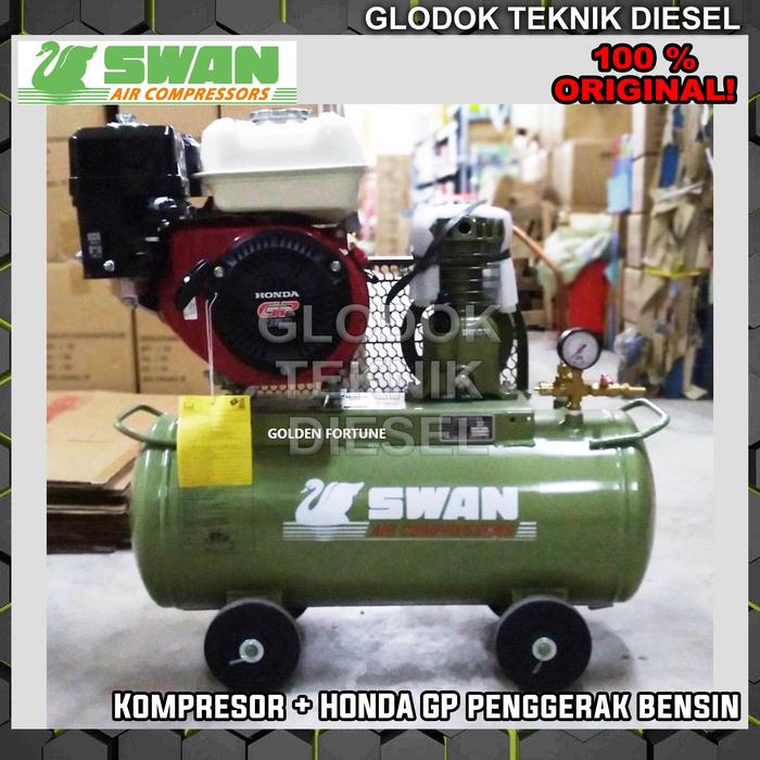 Gambar Swan Air Compressor 1/4 HP + JIAYU TAIWAN Dinamo Motor Mesin Kompresor Angin Original Terbaik S SERIES 114 - +Honda GP dari Glodok Diesel undefined Tokopedia