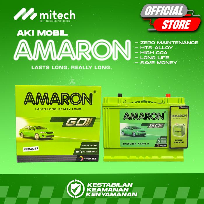 Gambar Amaron GO Aki Kering Mobil Toyota Kijang LGX NS70 / 65D26R 12V / 65Ah - GOJEK/GRAB dari Mitech Protection Kota Tangerang Selatan Tokopedia