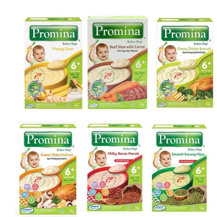 Gambar READY PROMINA BUBUR BAYI 6 BULAN+ KOTAK 120 GRAM ( 6 VARIAN) dari Gerai Khalid Ahmed undefined Tokopedia