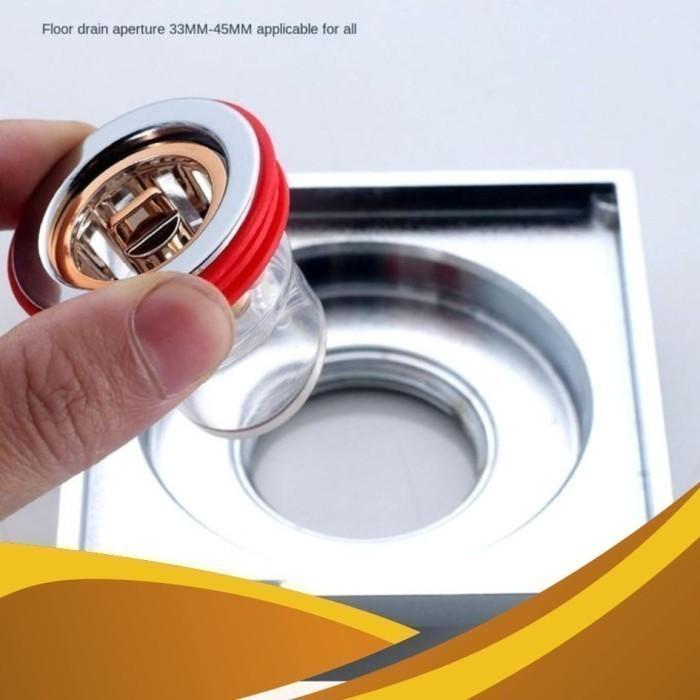 Gambar Tutup Saluran Selokan Pembuangan Air Ukuran 2 inc 2,5" inch Katup Penghalang Tikus - Floor Drain dari CV Leluasa undefined Tokopedia