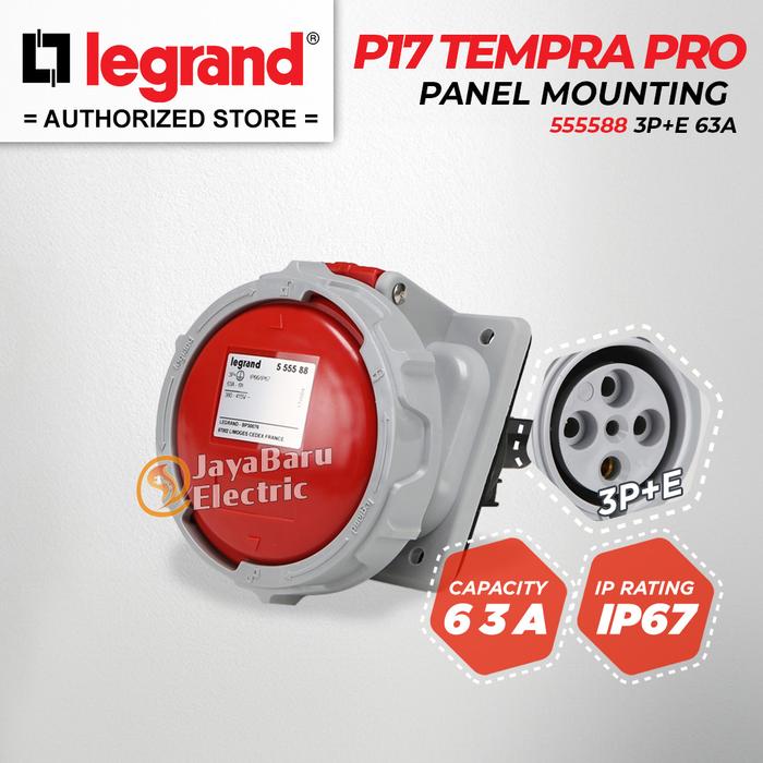 Gambar Legrand Paket 1 Set Plug Panel Mounting Socket 3P+E / 4 Pin 63A - Socket dari Sinar Jaya Baru_NEW undefined Tokopedia
