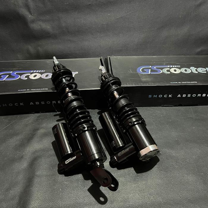 Gambar Shockbreaker tabung depan belakang vespa px excel gs scooter htm poles - Hitam V2 pdk dari Askipan Motopart vespa undefined Tokopedia