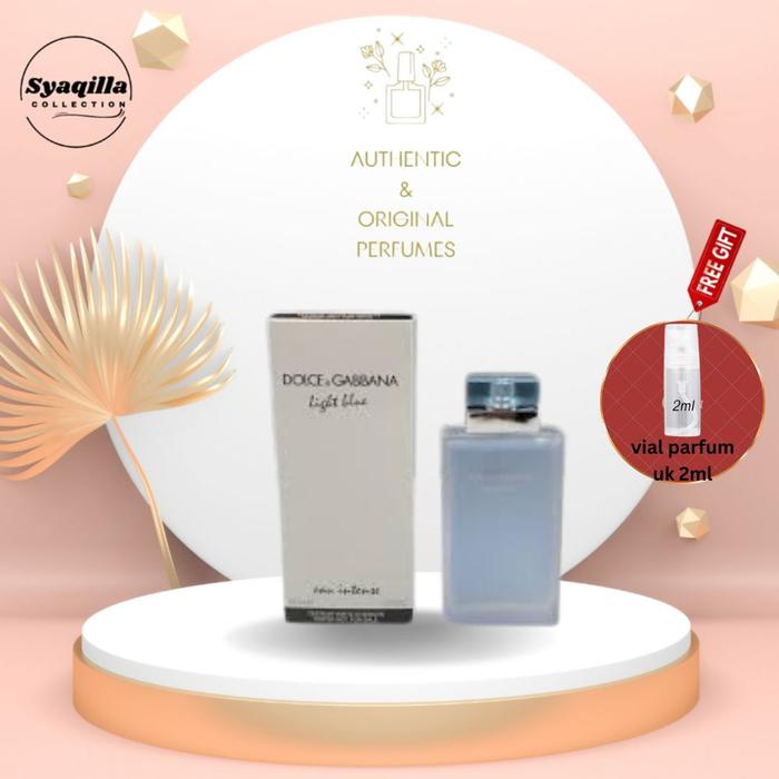 Gambar Parfum Asli Dolce Gab***a Light Blue Eau Intense for Women EDP 100ml - Tester dari Syaqila_collection undefined Tokopedia