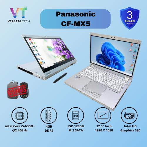 Gambar Laptop 2in1 Touchscreen Panasonic CF-MX5 Tablet Core i5 Gen 6 SSD 256GB Original - 4GB | 128GB dari Versata Tech undefined Tokopedia